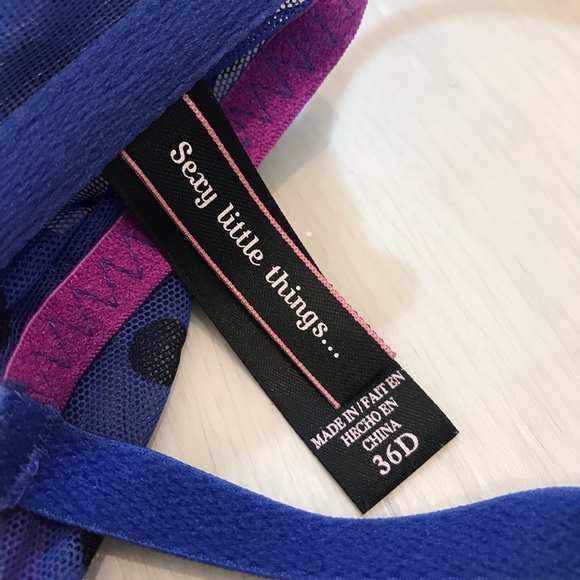 Victoria’s Secret 34 D Polka Dot Bra Front Clasp - Picture 6 of 9